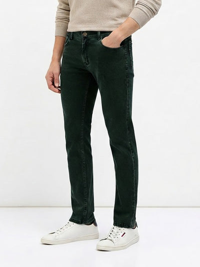 Green Denim Core Trousers