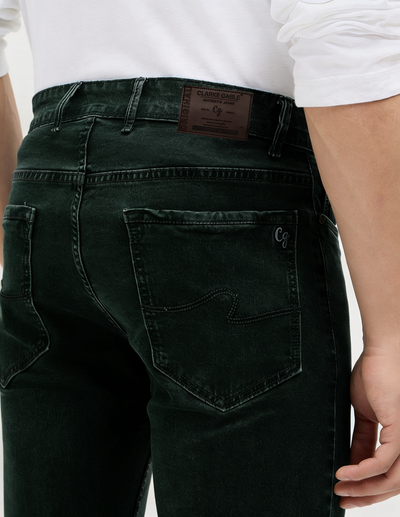 Green Denim Core Trousers